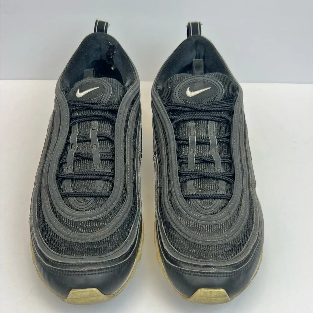 Nike Air Max 97 Mens Size 12 Black White Athletic Running Shoes Sneakers